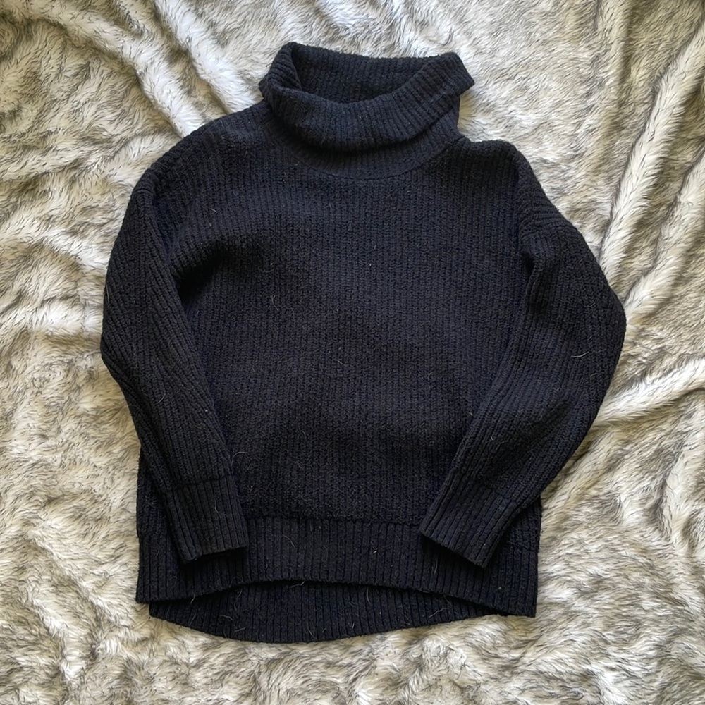 Black Old Navy Cowl Neck Sweater